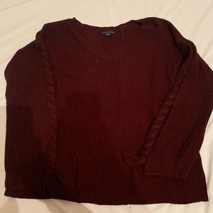 American Eagle Burgundy Sweater